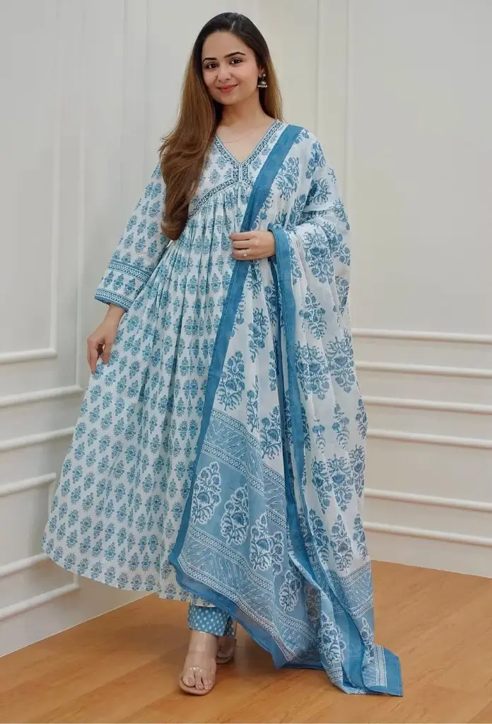 Beautiful Anaraklai Kurt With Pant Dupatta Set